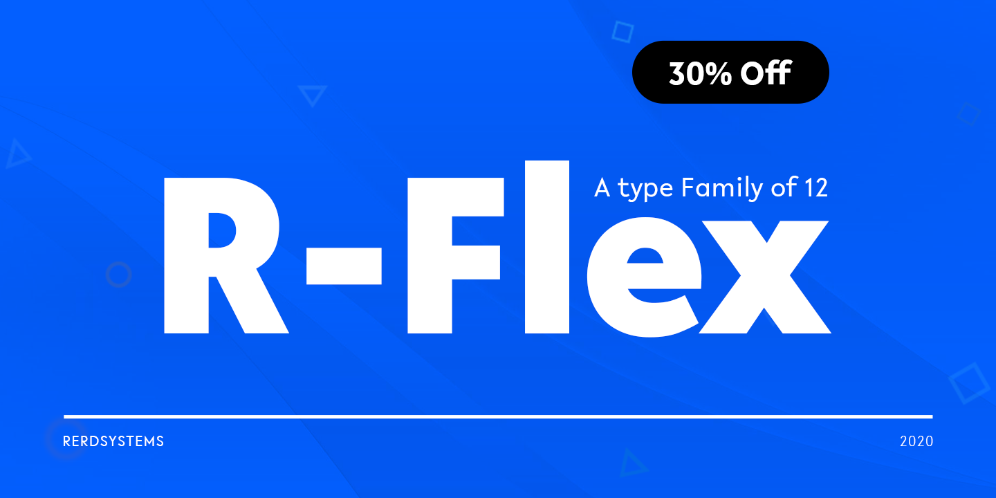 Пример шрифта R-Flex #16